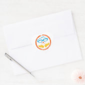 Sticker Cœur Design fun Triathlon (Enveloppe)