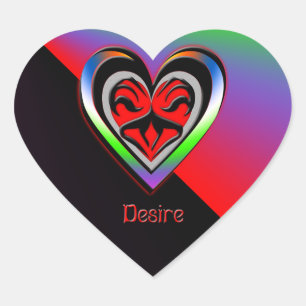 Sticker Cœur Désir