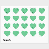 Sticker Cœur Désordre Green Dot (Feuille)