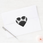 Sticker Cœur Dessin à mâchoire de chien (Enveloppe)