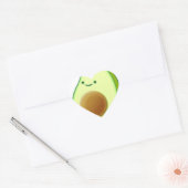 Sticker Cœur Dessin Avocado mignon (Enveloppe)