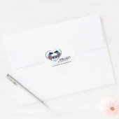 Sticker Cœur Deux Coeurs Une Langue (Enveloppe)