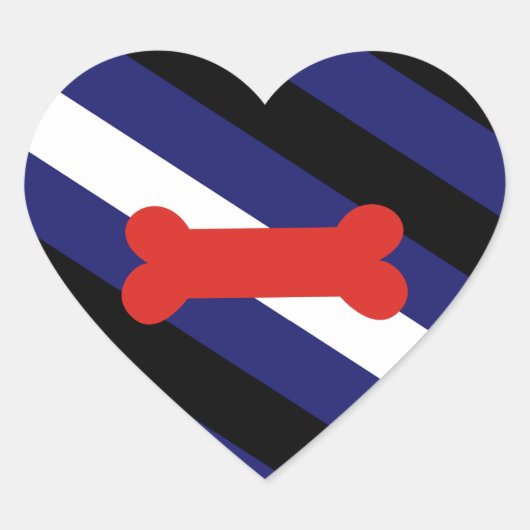 STICKER CŒUR DIAGONAL DE FIERTÉ DE JEU POPULAIRE (Devant)