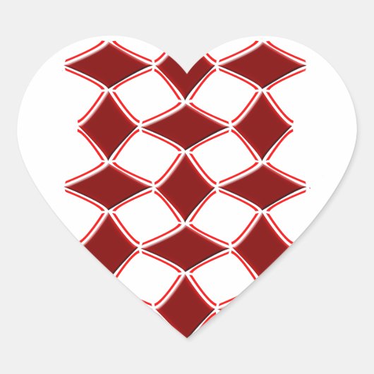 Sticker Cœur Diamants (Devant)