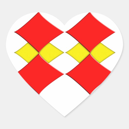 Sticker Cœur Diamants (Devant)