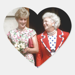 Sticker Cœur Diana-Barbara Bush