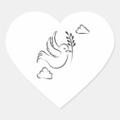 Sticker Cœur Dimanche de la Pentecôte (Devant)