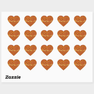 Sticker Cœur Dimensions du bonheur Tweed Texturé Jeu