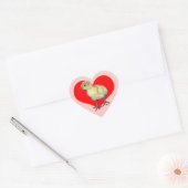 Sticker Cœur Dindon coeur (Enveloppe)