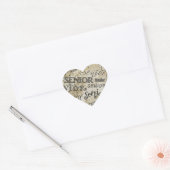 Sticker Cœur diplôme (Enveloppe)