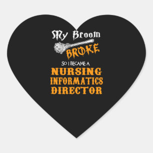Sticker Cœur Directeur de l'informatique infirmière