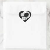 Sticker Cœur dj (Sac)
