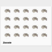 Sticker Cœur do-it-yourself Hérisson à droite (Feuille)