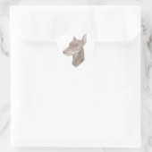 Sticker Cœur Doberman Portrait (Sac)