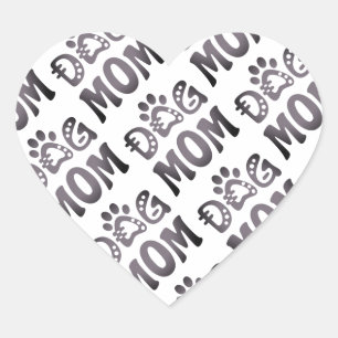 Sticker Cœur Dog