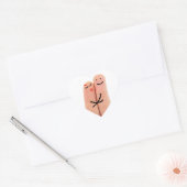Sticker Cœur Doigts amoureux (Enveloppe)
