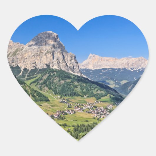 Sticker Cœur Dolomiti - Val Badia (Devant)