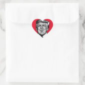 STICKER CŒUR DONALD TRUMP (Sac)