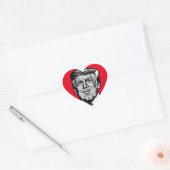 STICKER CŒUR DONALD TRUMP (Enveloppe)