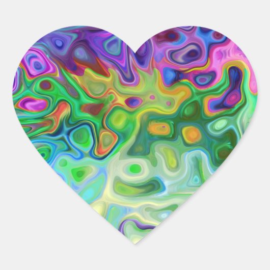 Sticker Cœur Donc abstrait 4.1 (Devant)