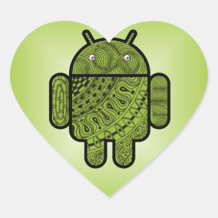 Sticker Cœur Doodle Pancho pour Android™