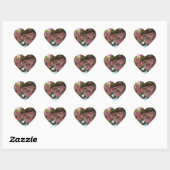 Sticker Cœur Double Blossoming Cherry (Feuille)