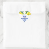 Sticker Cœur Douche citron (Sac)