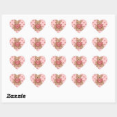 Sticker Cœur doux ours en peluche (Feuille)