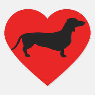 Sticker Cœur Doxie Love