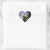 Sticker Cœur Dragon doré (Sac)