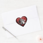 Sticker Cœur Dragon Lovepair (Enveloppe)