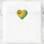 Sticker Cœur Dragon Yin Yang (Sac)