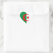 Sticker Cœur drapeau algérien (Sac)