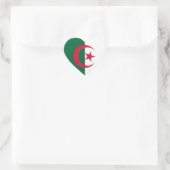 Sticker Cœur Drapeau algérien (Sac)
