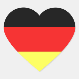 Sticker Cœur Drapeau allemand