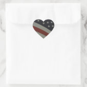 Sticker Cœur Drapeau américain (Sac)