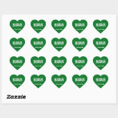 Sticker Coeur Drapeau Arabie Saoudite (Feuille)