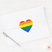Sticker Cœur Drapeau arc-en-ciel (Enveloppe)