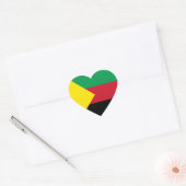 Sticker Cœur Drapeau Azawad (Enveloppe)