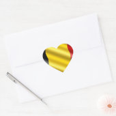 Sticker Cœur Drapeau Belgique (Enveloppe)