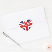 Sticker Cœur Drapeau britannique du 70e jubilé 2022 (Enveloppe)