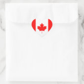 Sticker Cœur Drapeau canadien (Sac)