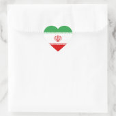 Sticker Cœur Drapeau cardiaque Iran/Iran/Iran (Sac)
