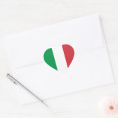 Sticker Cœur Drapeau cardiaque Italie/Italie (Enveloppe)