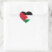 Sticker Cœur Drapeau cardiaque palestinien (Sac)