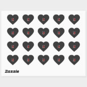 Sticker Cœur Drapeau crâne Halloween Vector Design_1 (Feuille)