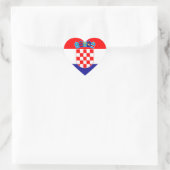 Sticker Cœur Drapeau Croatie (Sac)