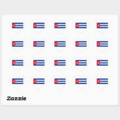 Sticker Cœur Drapeau cubain (Feuille)