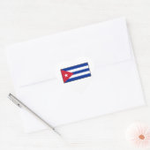 Sticker Cœur Drapeau cubain (Enveloppe)