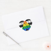 Sticker Cœur Drapeau d'allié(e) straight (Enveloppe)